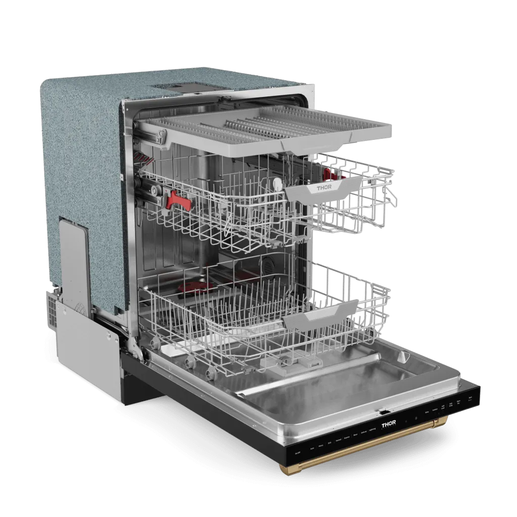 Thor Kitchen DW24X8BA00BRZ 24 Inch Dishwasher Matte Black/Bronze Gordon Ramsay Series - Dw24X8Ba00-Brz