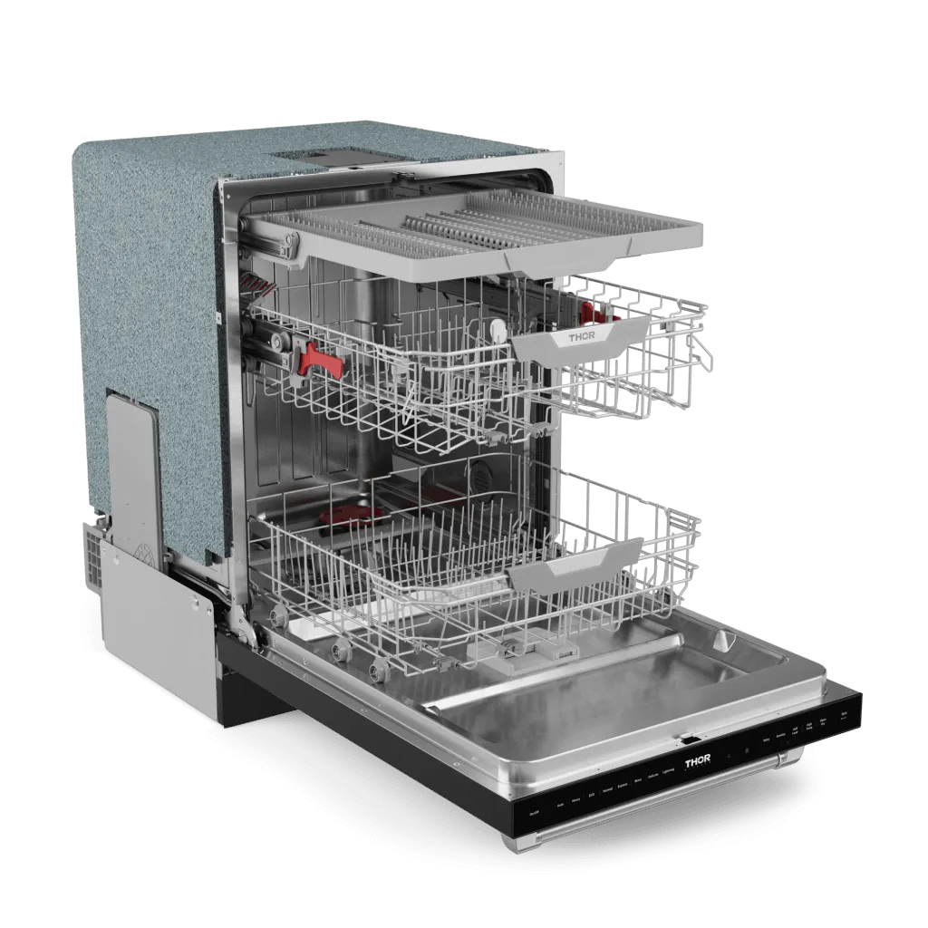 Thor Kitchen DW24X8BA00SS 24 Inch Dishwasher Stainless Matte Black/Stainless Steel Gordon Ramsay Series - Dw24X8Ba00-Ss