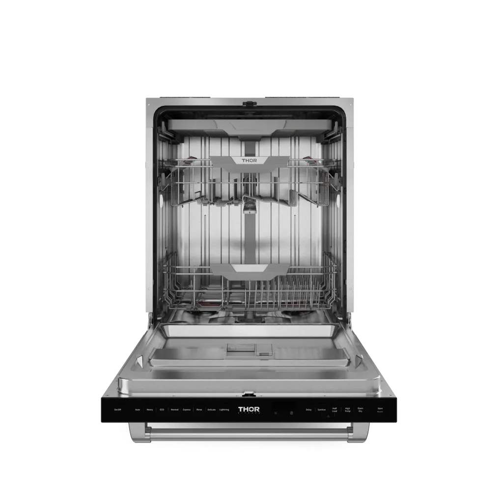 Thor Kitchen DW24X8BA00SS 24 Inch Dishwasher Stainless Matte Black/Stainless Steel Gordon Ramsay Series - Dw24X8Ba00-Ss