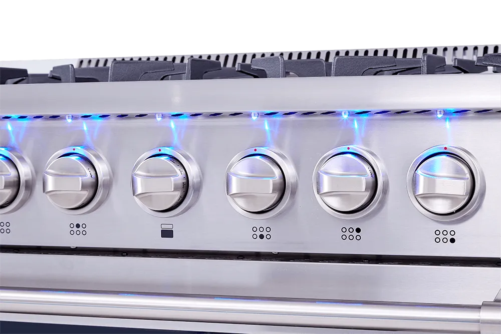 Thor Kitchen HRD3606U 36 Inch Professional Dual Fuel Range In Stainless Steel