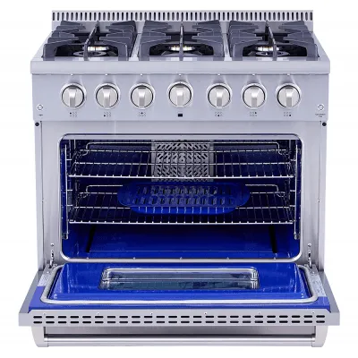 Thor Kitchen HRG3618U 36" Pro-Style 6 Stainless Steel Burner Gas Range