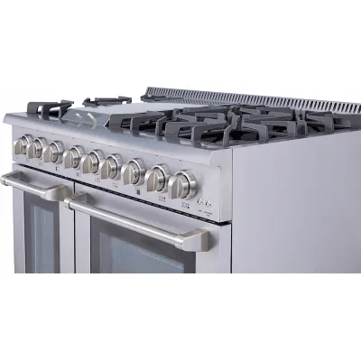 Thor Kitchen HRG4808U 48" 6 Burner Stainless Steel Professional Gas Range