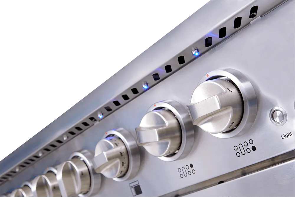 Thor Kitchen HRG4808U 48" 6 Burner Stainless Steel Professional Gas Range