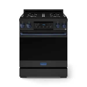 Thor Kitchen RSG30BLPBLU 30 Inch Professional Lp Range With Tilt Panel Touch Control In Matte Black/Blue Gordon Ramsay Series - Rsg30Blp-Blu