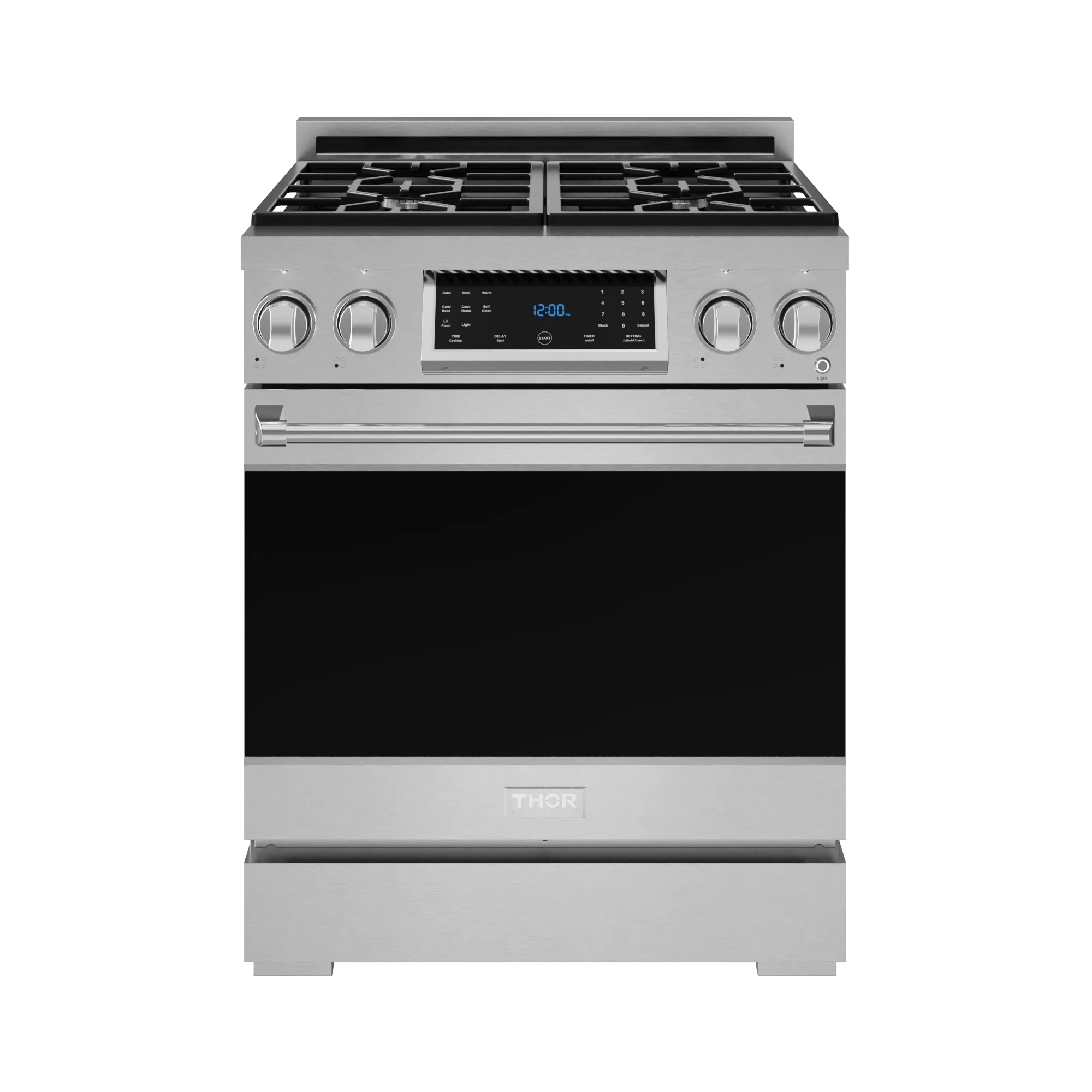 Thor Kitchen RSG30LP 30 Inch Professional Lp Range With Tilt Panel Touch Control In Stainless Steel Gordon Ramsay Series - Rsg30Lp