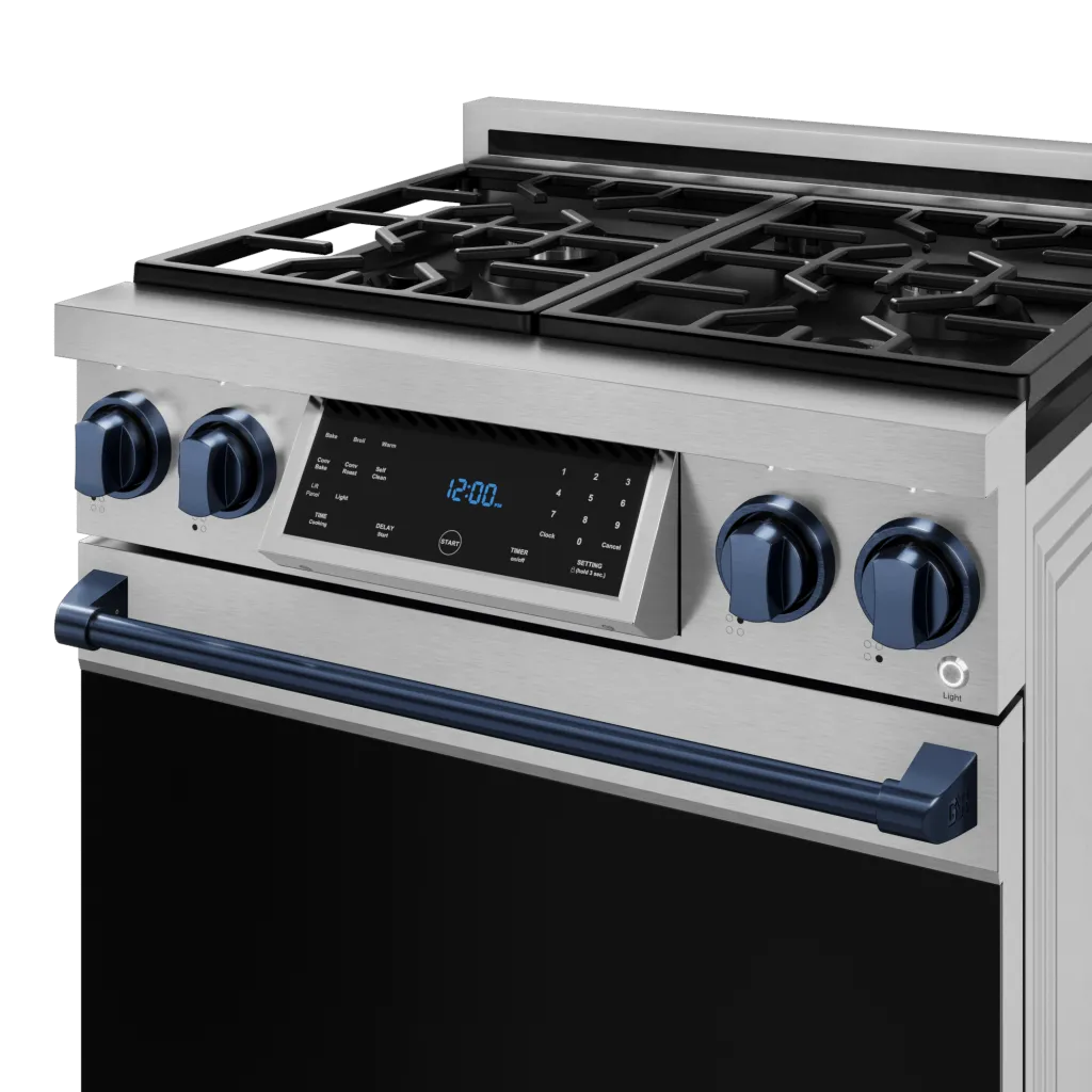 Thor Kitchen RSG30LPBLU 30 Inch Professional Lp Range With Tilt Panel Touch Control In Stainless Steel/Blue Gordon Ramsay Series - Rsg30Lp-Blu