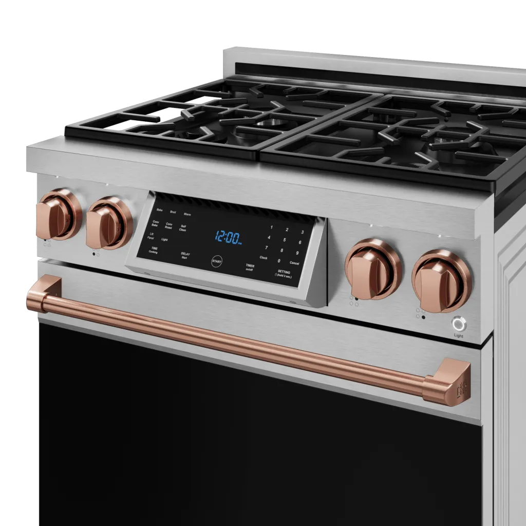 Thor Kitchen RSG30RSG 30 Inch Professional Gas Range With Tilt Panel Touch Control In Stainless Steel/Rose Gold Gordon Ramsay Series - Rsg30-Rsg