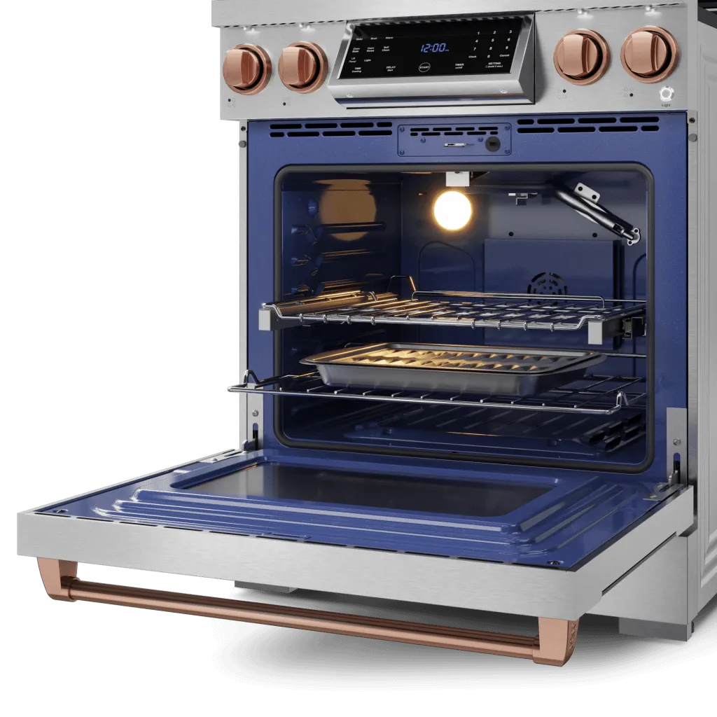 Thor Kitchen RSG30RSG 30 Inch Professional Gas Range With Tilt Panel Touch Control In Stainless Steel/Rose Gold Gordon Ramsay Series - Rsg30-Rsg
