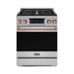 Thor Kitchen RSG30RSG 30 Inch Professional Gas Range With Tilt Panel Touch Control In Stainless Steel/Rose Gold Gordon Ramsay Series - Rsg30-Rsg