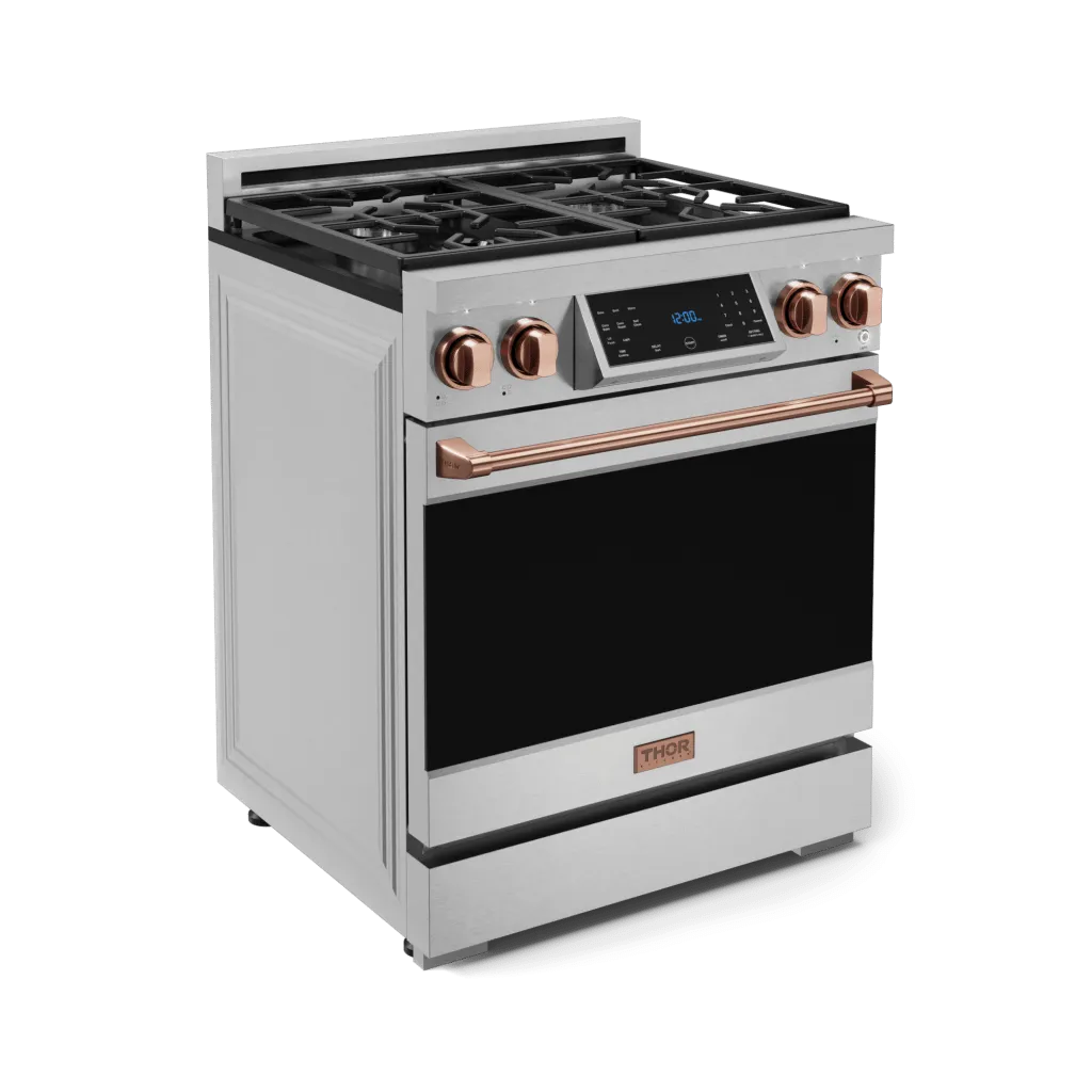 Thor Kitchen RSG30RSG 30 Inch Professional Gas Range With Tilt Panel Touch Control In Stainless Steel/Rose Gold Gordon Ramsay Series - Rsg30-Rsg
