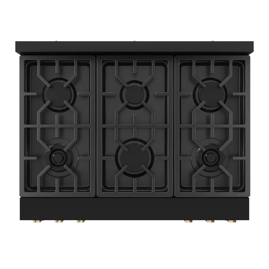 Thor Kitchen RSG36BBRZ 36 Inch Professional Gas Range With Tilt Panel Touch Control In Black/Bronze Gordon Ramsay Series - Rsg36B-Brz