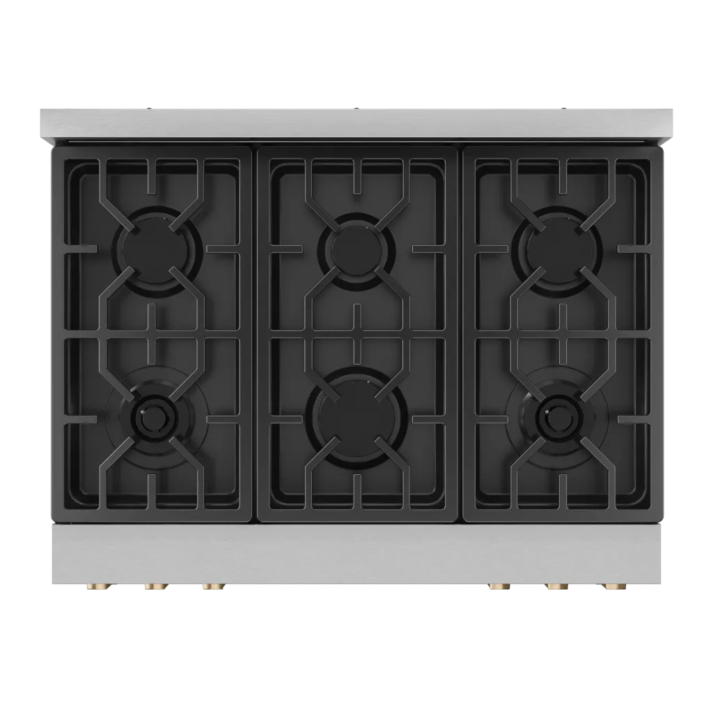 Thor Kitchen RSG36LPBRZ 36 Inch Professional Lp Range With Tilt Panel Touch Control In Stainless Steel/Bronze Gordon Ramsay Series - Rsg36Lp-Brz