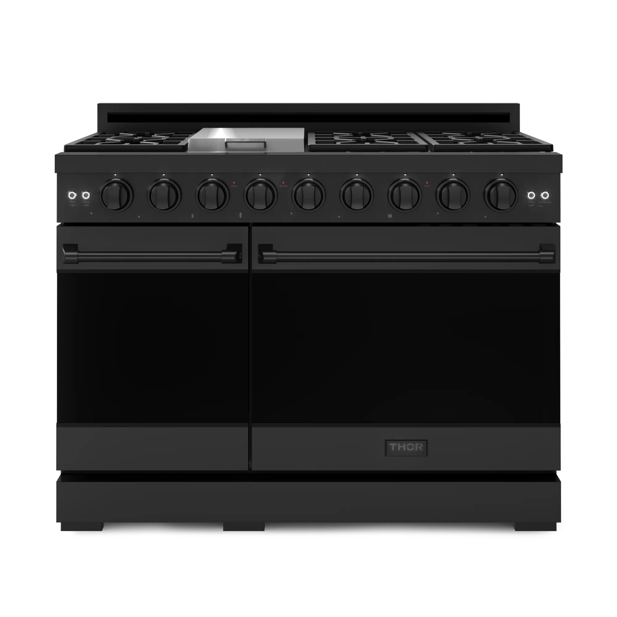 Thor Kitchen RSG48EBLP 48 Inch Professional Lp Range With Pro-Style Knobs In Black Gordon Ramsay Series - Rsg48Eblp