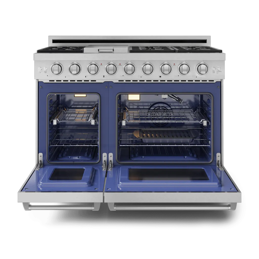 Thor Kitchen RSG48ELP 48 Inch Professional Lp Range With Pro-Style Knobs In Stainless Steel Gordon Ramsay Series - Rsg48Elp