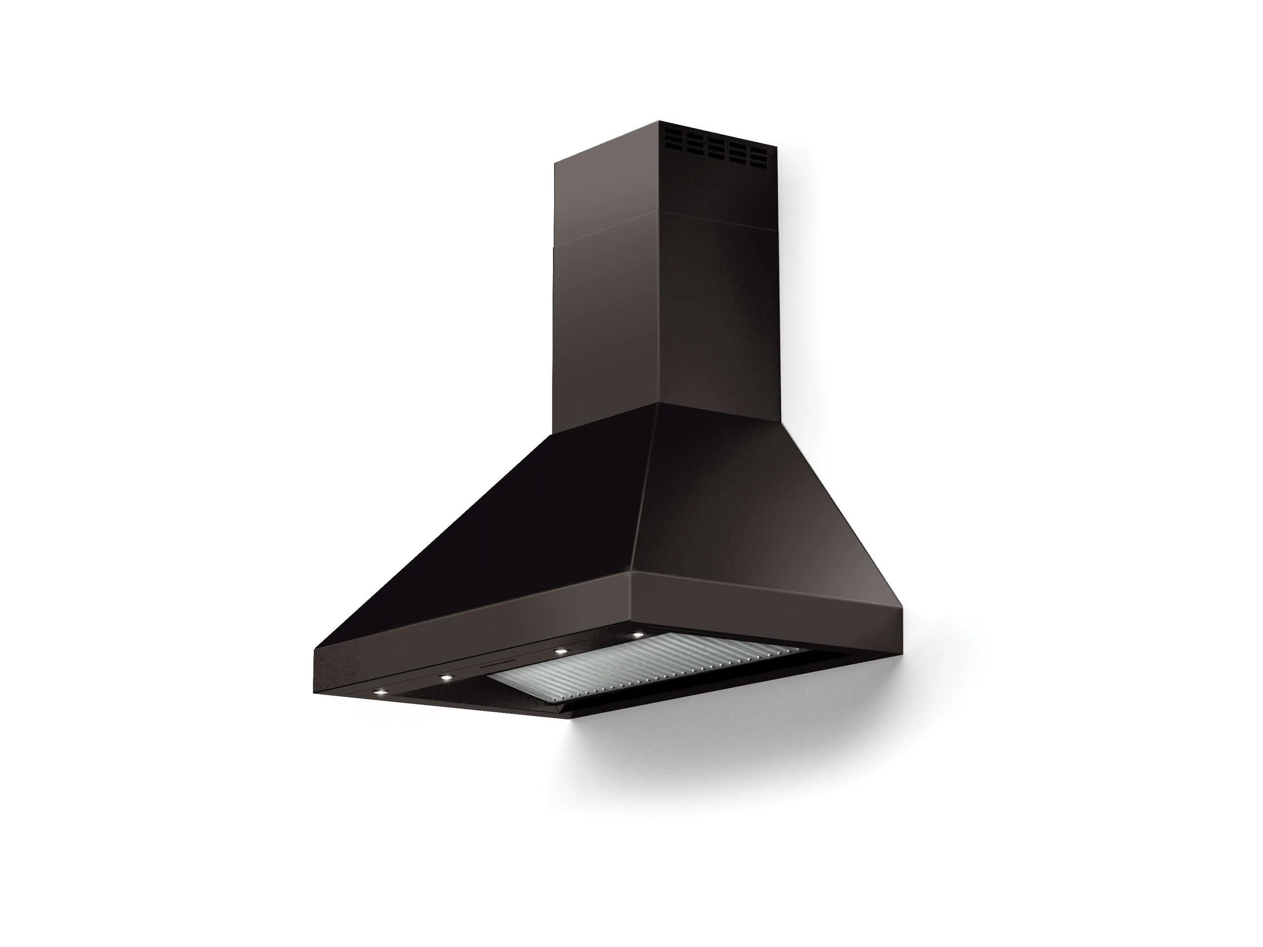 Verona VECHW36GGB 36" Designer Chimney Wall Hood- 600 Cfm - 4 Speeds