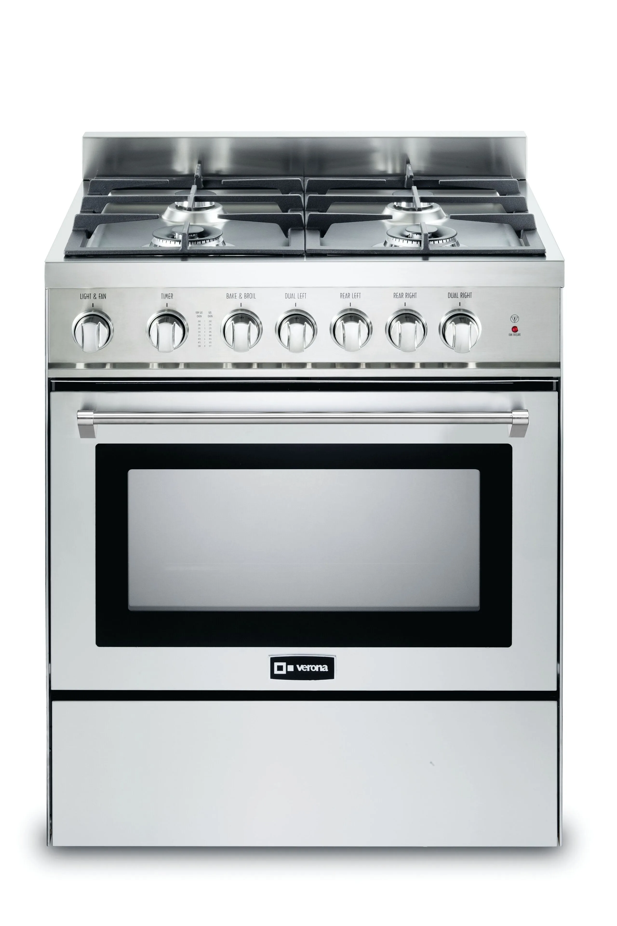 Verona VEFSGG304NSS Stainless Steel 30" Gas Range