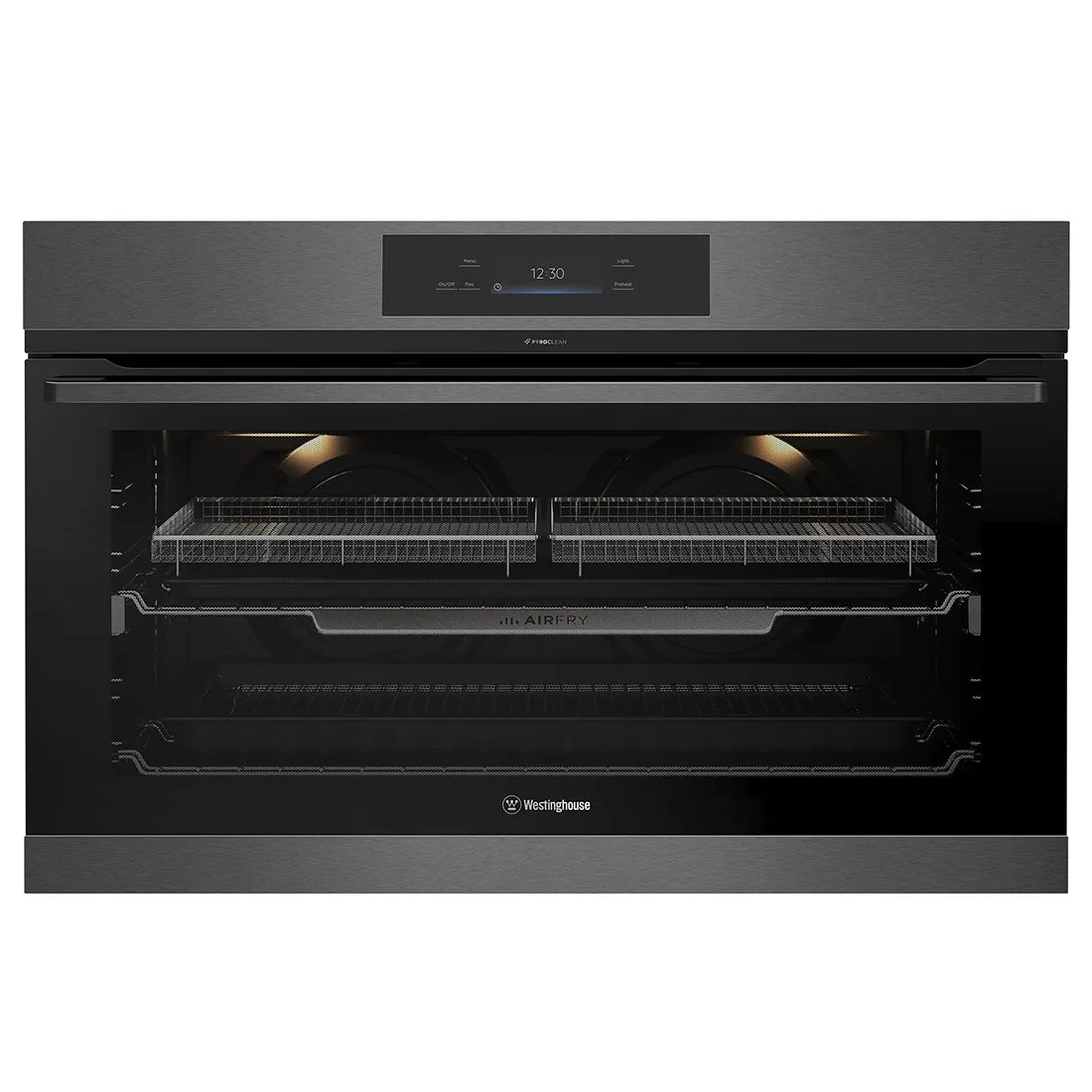 Westinghouse 17 Function Pyrolytic Steam Oven 90cm Dark Stainless Steel
