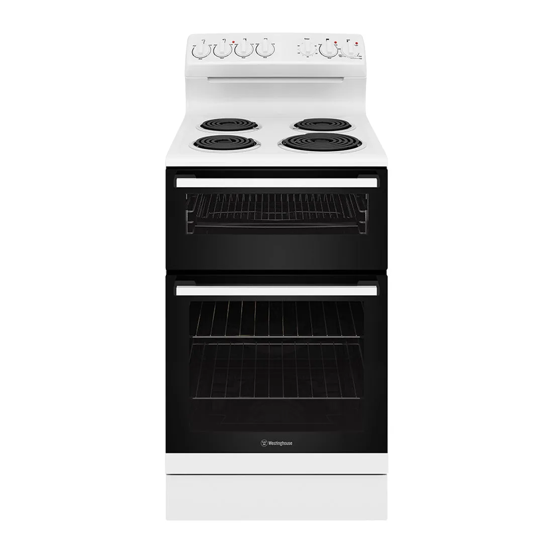 Westinghouse 54cm Freestanding Electric Oven and Coil Cooktop White