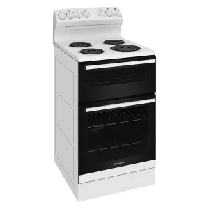 Westinghouse 54cm Freestanding Electric Oven and Coil Cooktop White