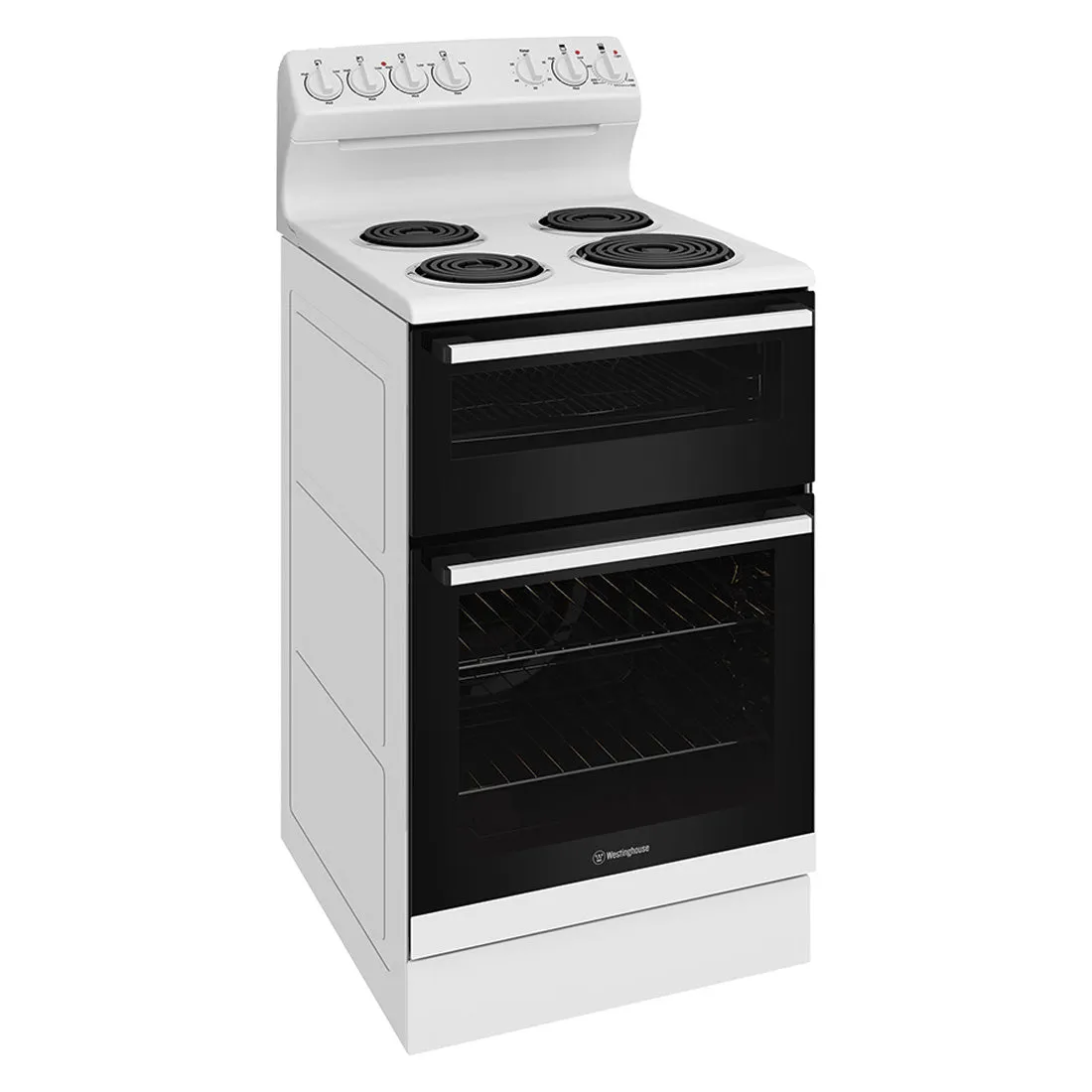 Westinghouse 54cm Freestanding Electric Oven and Coil Cooktop White