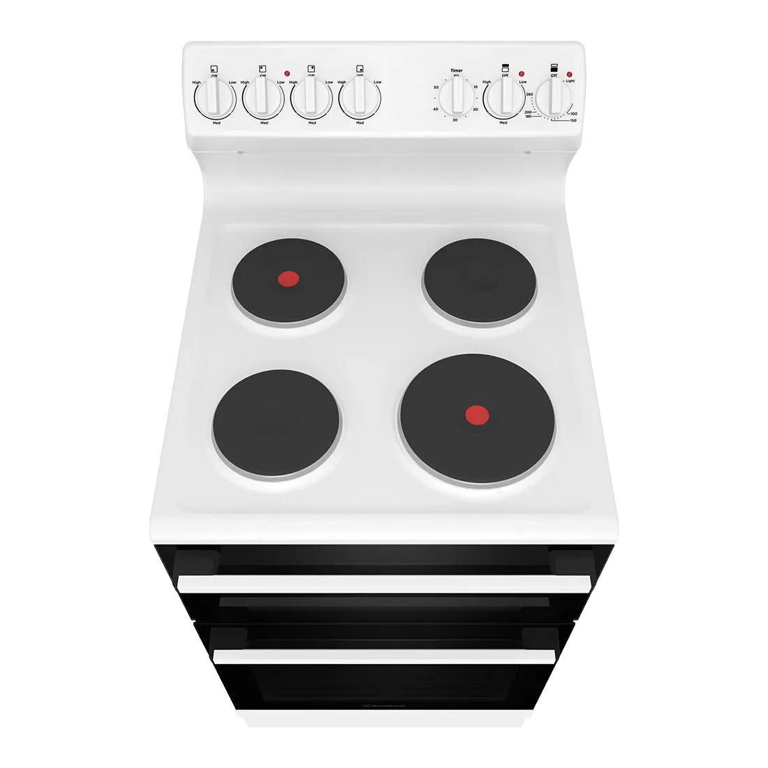 Westinghouse 54cm Freestanding Electric Oven and Solid Cooktop White