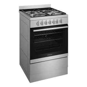 Westinghouse 60cm Freestanding Electric Oven and Gas Cooktop Stainless Steel