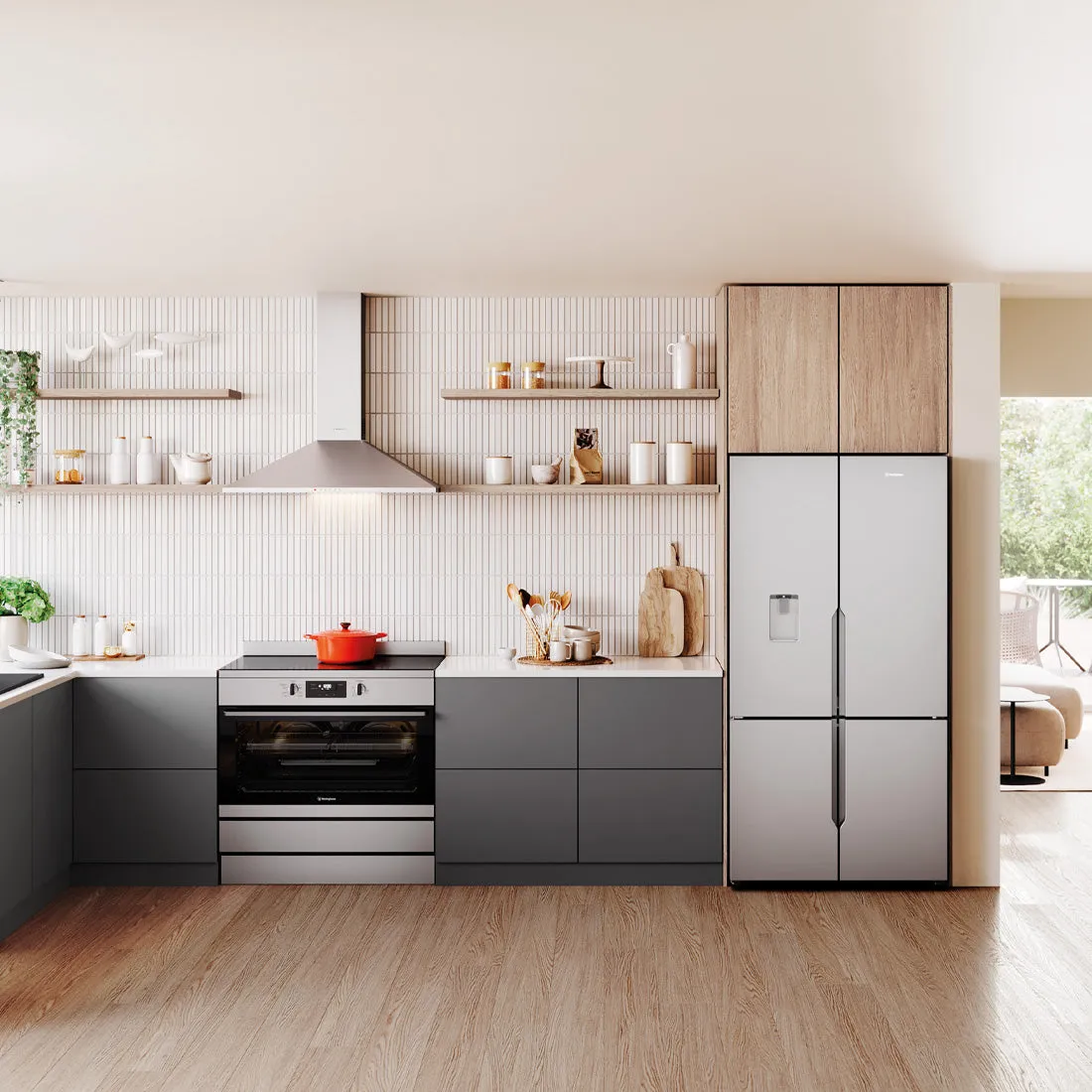 Westinghouse 90cm Dual Fuel Freestanding Oven Stainless Steel