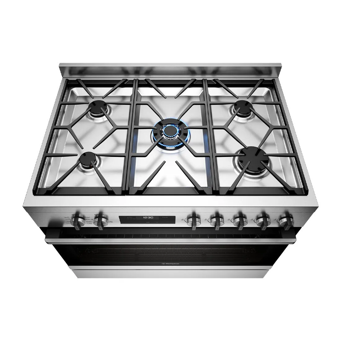 Westinghouse 90cm Dual Fuel Freestanding Oven Stainless Steel