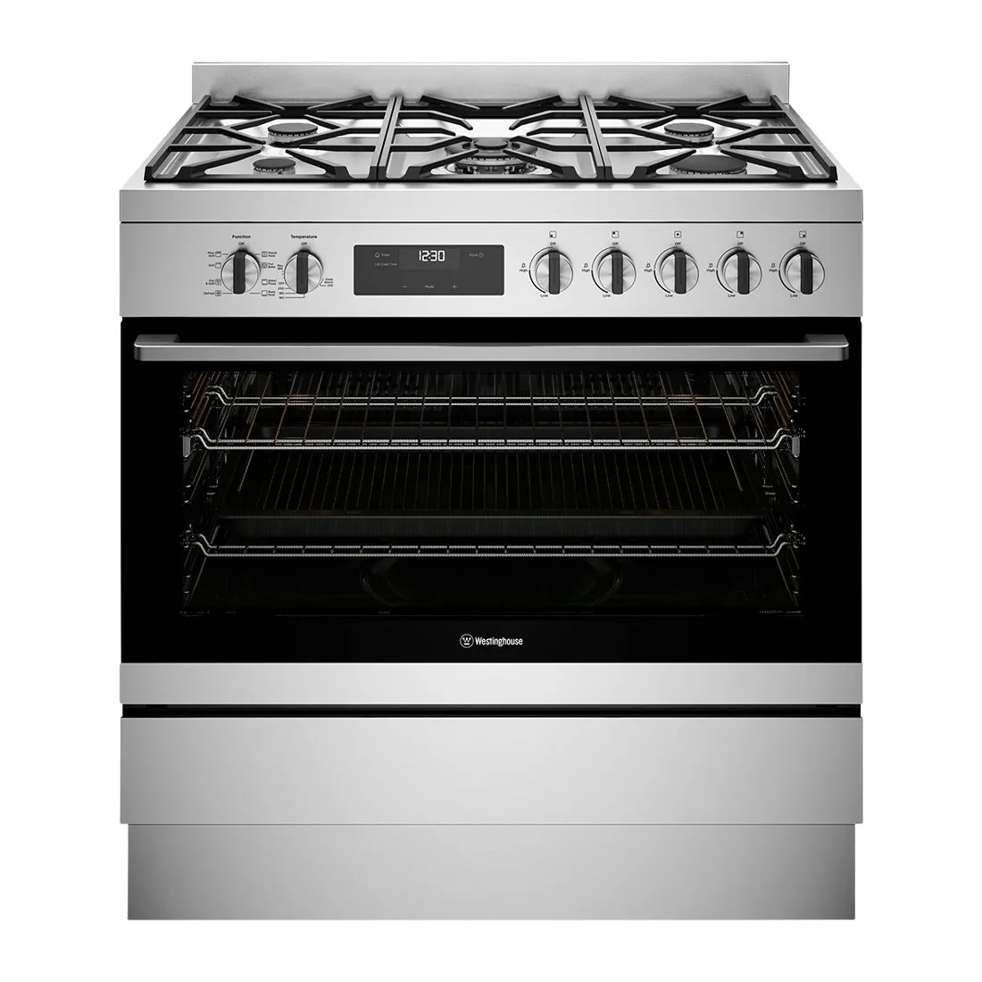 Westinghouse 90cm Dual Fuel Freestanding Oven Stainless Steel