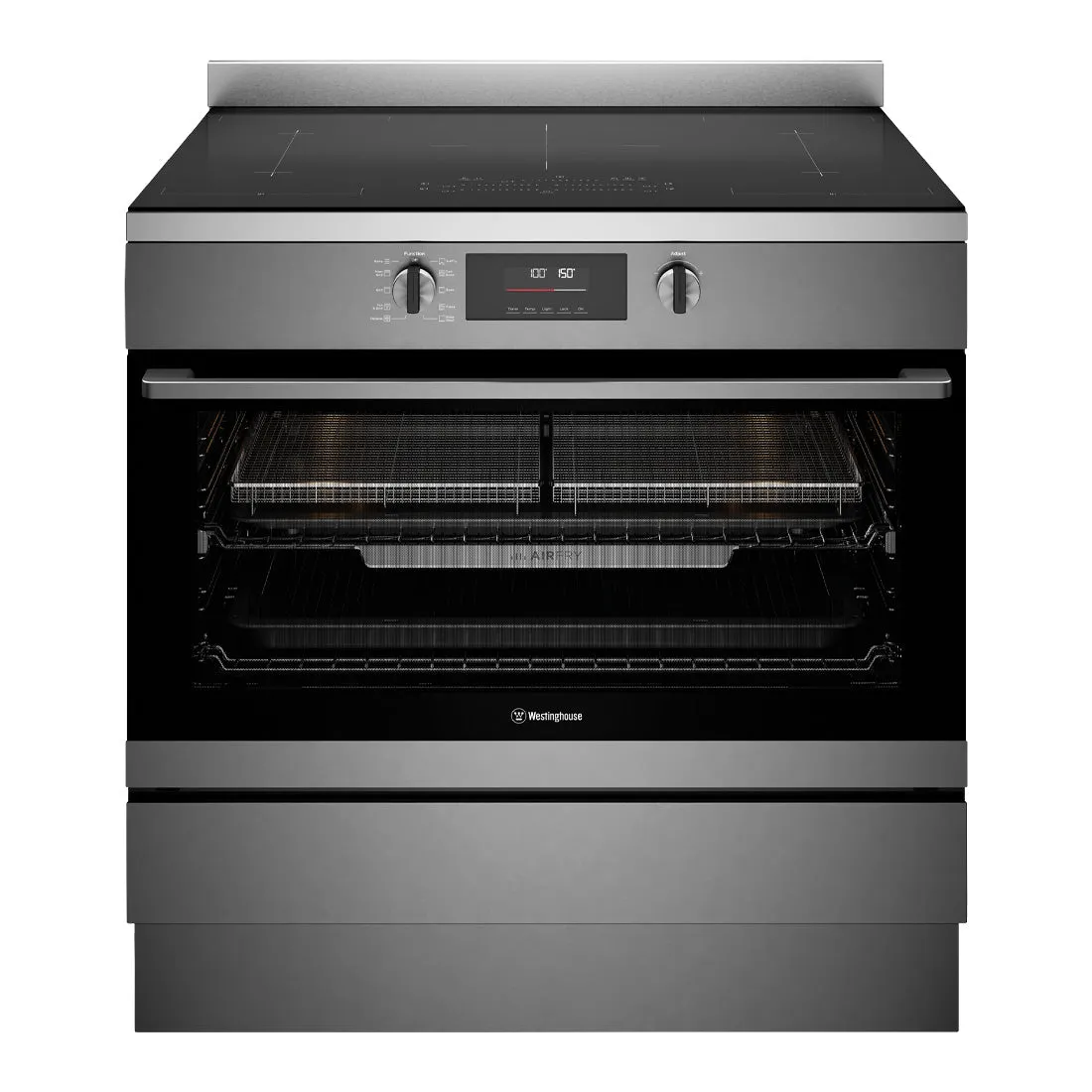 Westinghouse 90cm Electric Freestanding Oven with AirFry Dark Stainless Steel