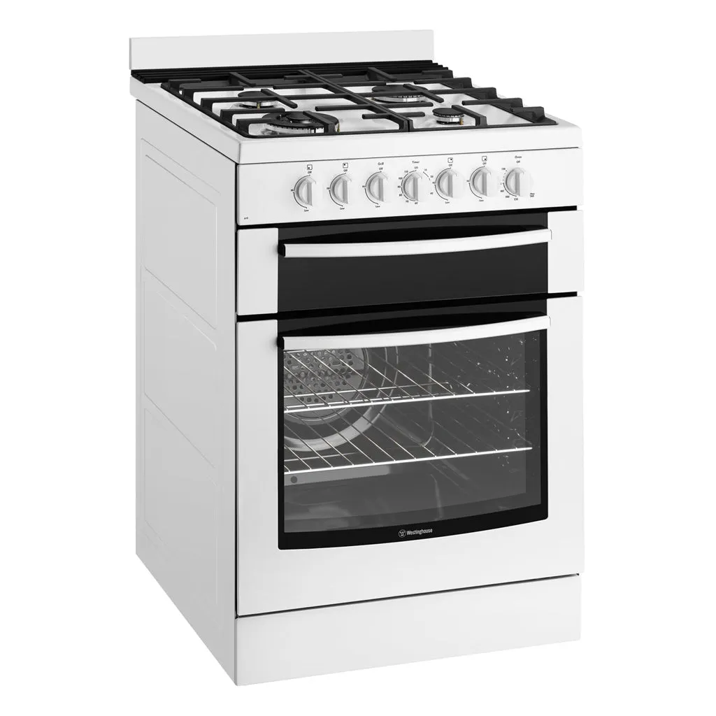 Westinghouse WFE619WA 60cm Freestanding Natural Gas Stove