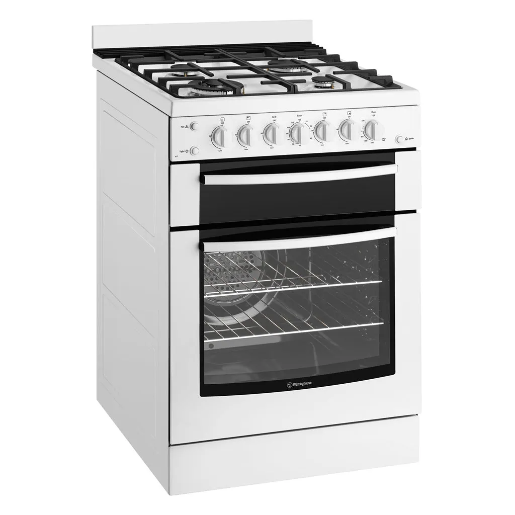 Westinghouse WFG617WA 60cm Freestanding Natural Gas Stove