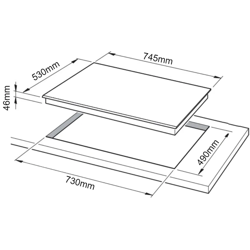 Westinghouse WHG756SA 75cm Stainless Steel Gas Cooktop