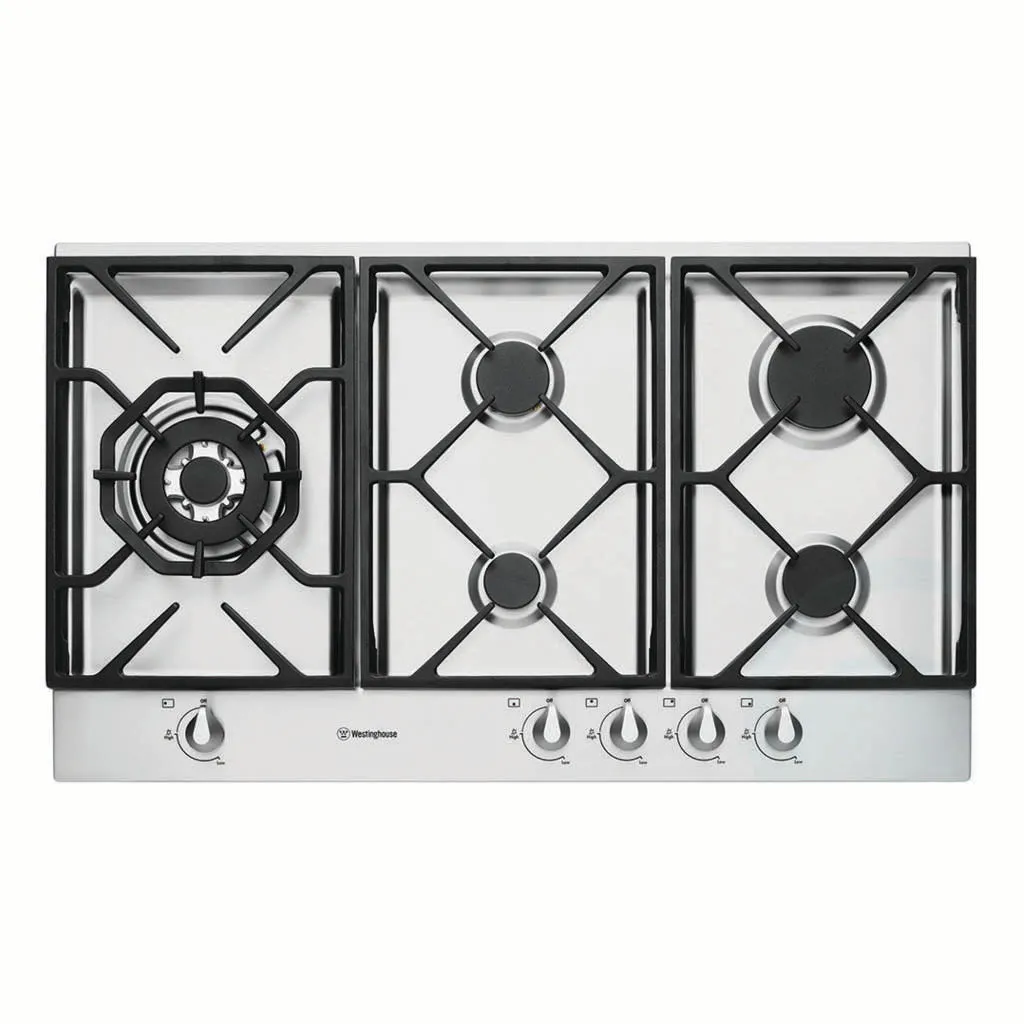 Westinghouse WHG956SA 90cm Stainless Steel Gas Cooktop