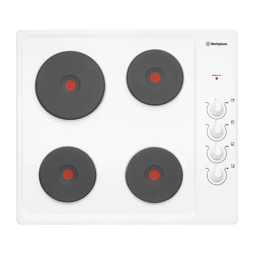Westinghouse WHS642WA 60cm Electric Solid Hotplate Cooktop