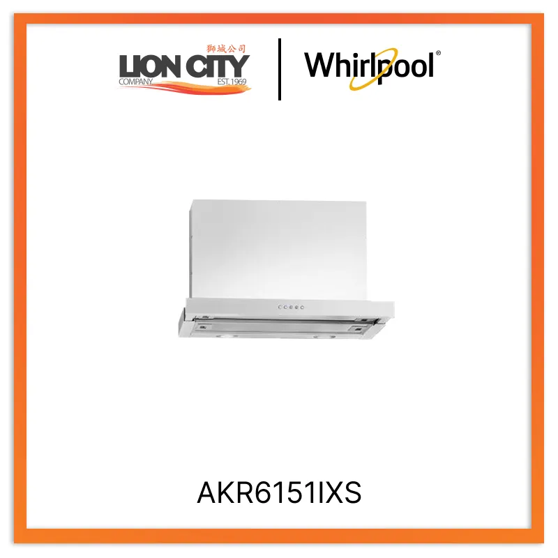 Whirlpool AKR6151IXS Telescopic Hood, 60cm
