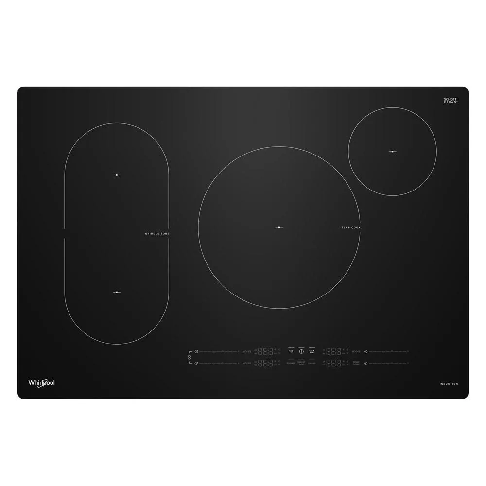 Whirlpool WCIT7030SB 30" Intelligent Induction Cooktop With Temp Cook&#8482; Technology