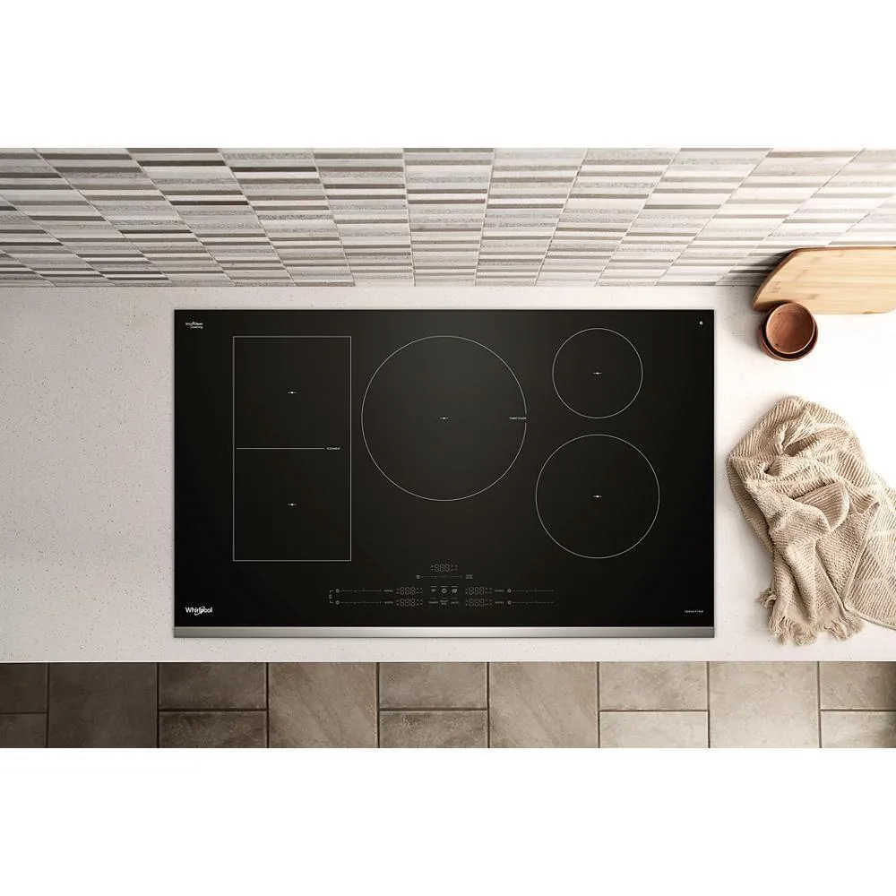 Whirlpool WCIT7536SS 36" Intelligent Induction Cooktop With Temp Cook&#8482; Technology And Wipeclean&#8482; Coating