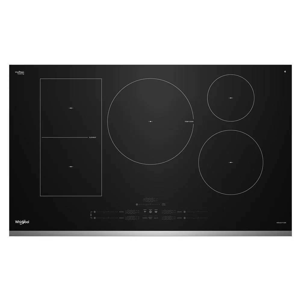 Whirlpool WCIT7536SS 36" Intelligent Induction Cooktop With Temp Cook&#8482; Technology And Wipeclean&#8482; Coating