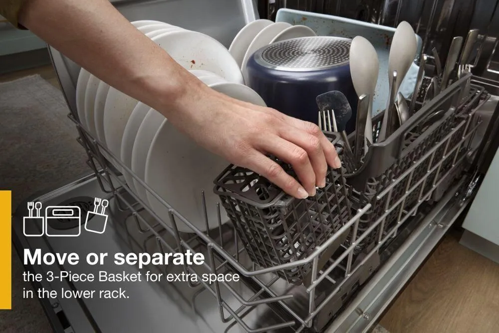 Whirlpool WDT970SAKV Fingerprint Resistant Dishwasher With 3Rd Rack & Large Capacity