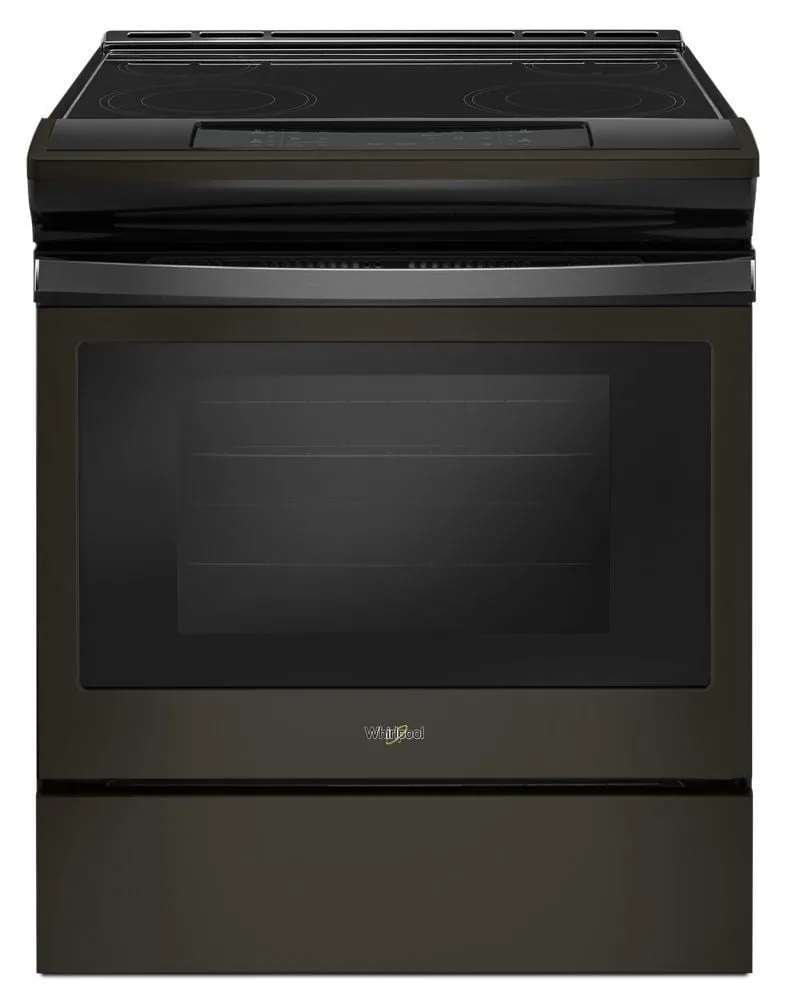 Whirlpool WEE510S0FV 4.8 Cu. Ft. Guided Electric Front Control Range With The Easy-Wipe Ceramic Glass Cooktop