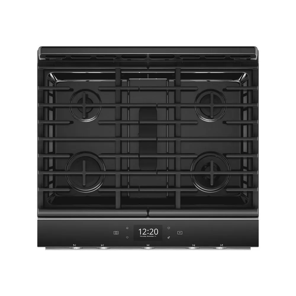 Whirlpool WEGA25H0HZ 5.8 Cu. Ft. Smart Slide-In Gas Range With Ez-2-Lift Hinged Cast-Iron Grates