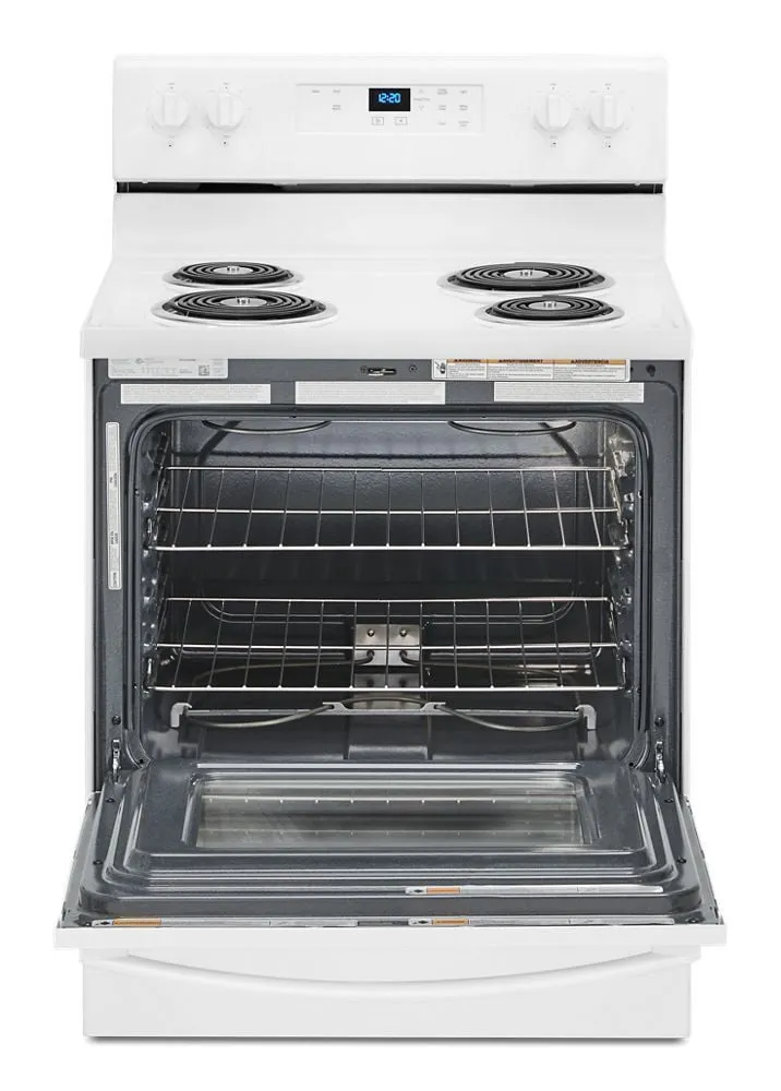 Whirlpool WFC150M0JW 4.8 Cu. Ft. Whirlpool Electric Range With Keep Warm Setting