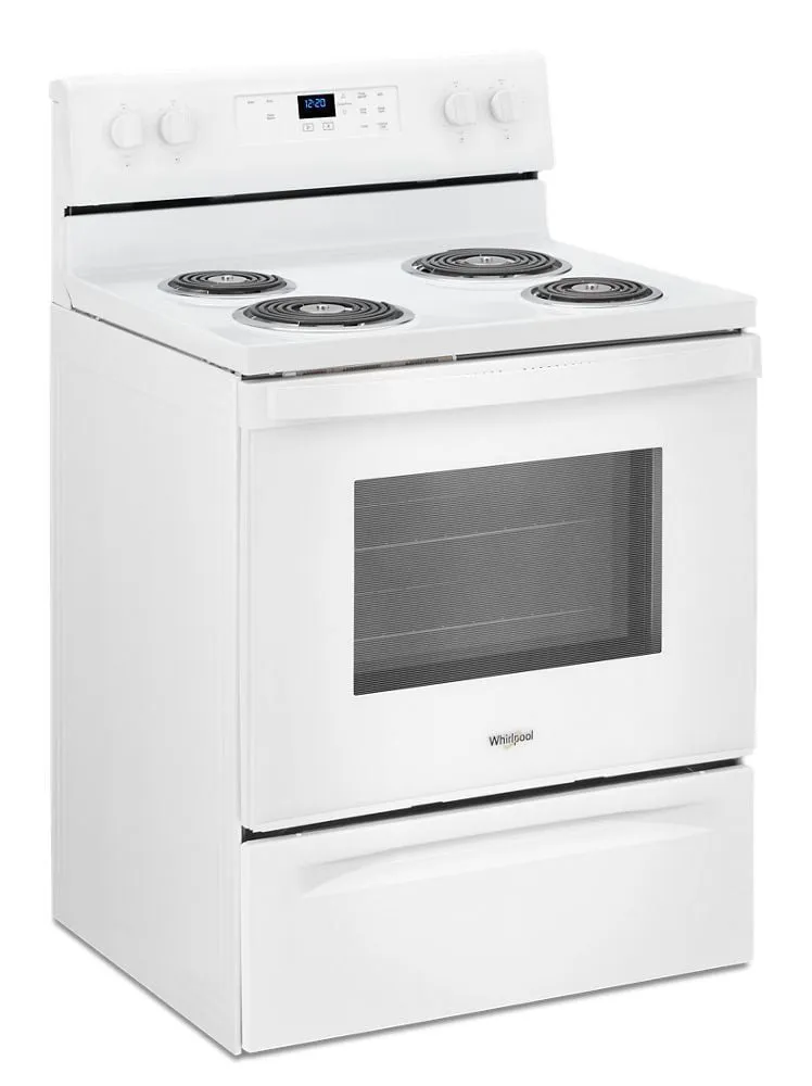 Whirlpool WFC150M0JW 4.8 Cu. Ft. Whirlpool Electric Range With Keep Warm Setting