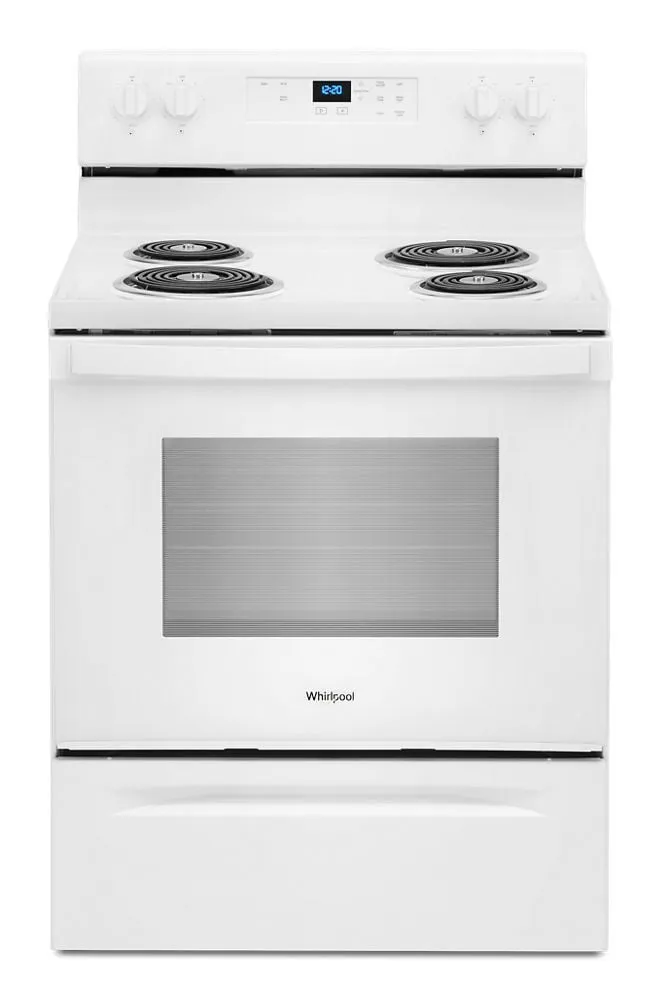 Whirlpool WFC150M0JW 4.8 Cu. Ft. Whirlpool Electric Range With Keep Warm Setting
