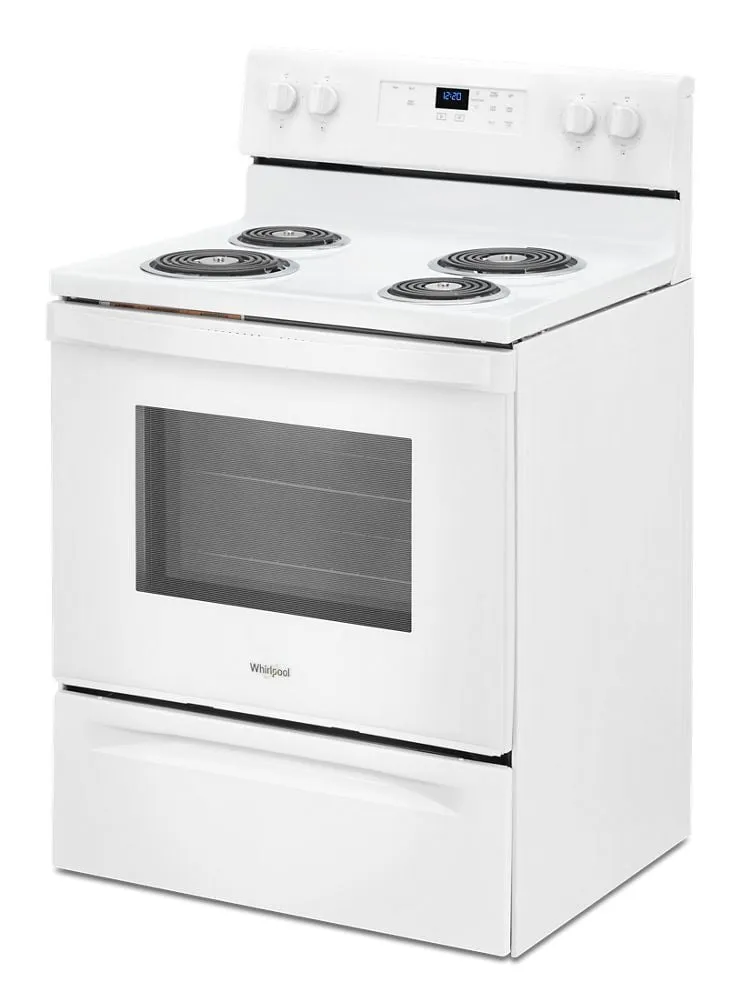 Whirlpool WFC150M0JW 4.8 Cu. Ft. Whirlpool Electric Range With Keep Warm Setting