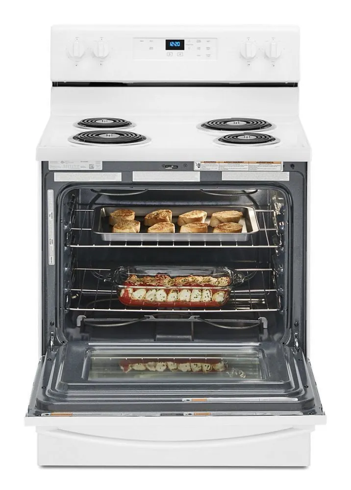 Whirlpool WFC150M0JW 4.8 Cu. Ft. Whirlpool Electric Range With Keep Warm Setting