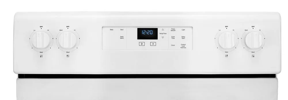 Whirlpool WFC150M0JW 4.8 Cu. Ft. Whirlpool Electric Range With Keep Warm Setting