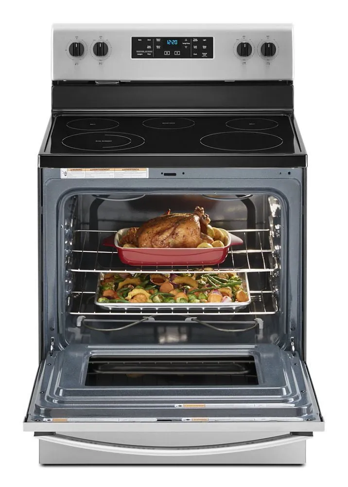 Whirlpool WFE505W0JZ 5.3 Cu. Ft. Whirlpool Electric Range With Frozen Bake Technology.