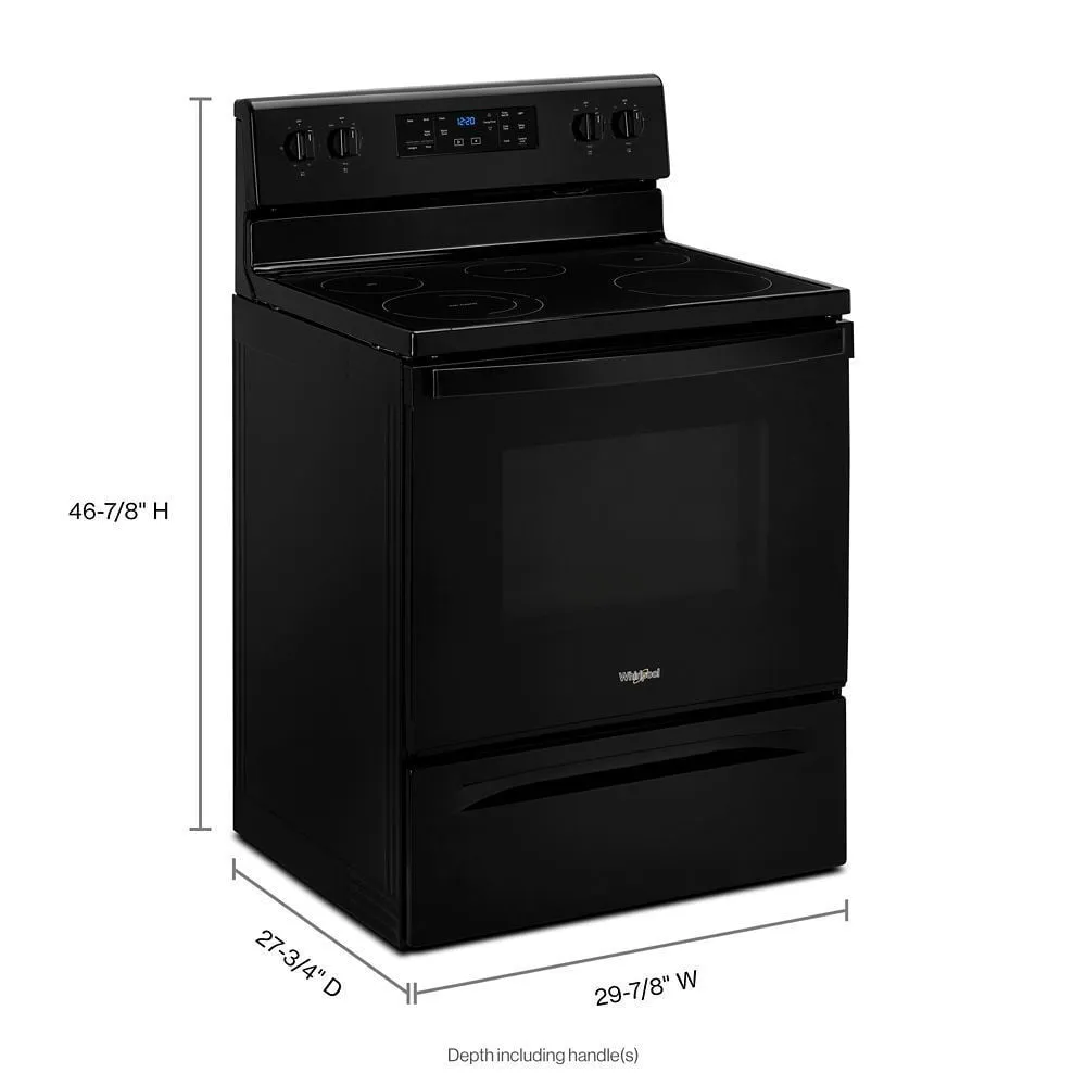 Whirlpool WFE525S0JB 5.3 Cu. Ft. Whirlpool Electric Range With Frozen Bake Technology